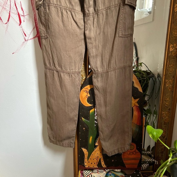Cloth & Stone Brown Straight Leg Cargo Pants 24" - Picture 9 of 16